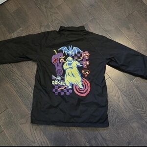 Black Jacket with Colorful Graphic